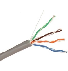 Exegate EX281809RUS Кабель ExeGate SFTP4-C5e-CU-S24-IN-PVC-GY-305 SFTP 4 пары кат.5e Exegate медь, 24AWG, экран, бухта 305м, серый, PVC