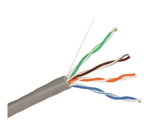 Exegate EX281809RUS Кабель ExeGate SFTP4-C5e-CU-S24-IN-PVC-GY-305 SFTP 4 пары кат.5e Exegate медь, 24AWG, экран, бухта 305м, серый, PVC