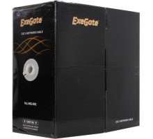 Exegate EX281810RUS Кабель ExeGate FUTP4-C6-CU-S23-IN-PVC-GY-305 FTP 4 пары кат.6 медь, 23AWG, экран, бухта 305м, серый, PVC