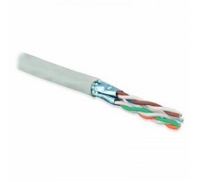 Exegate EX281811RUS Кабель Exegate  FUTP4-C5e-CU-S24-IN-PVC-GY-305 FTP 4 пары кат.5e медь, 24AWG, экран, бухта 305м, серый, PVC