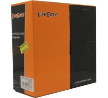 Exegate EX281812RUS Кабель Exegate  FUTP4-C5e-CCA-S24-IN-PVC-GY-100 FTP 4 пары кат.5e CCA, 24AWG, экран, бухта 100м, серый, PVC