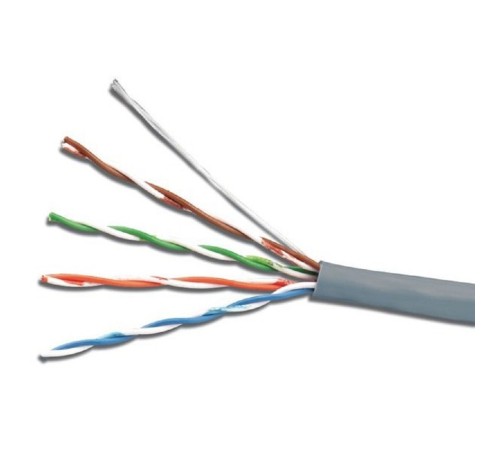 Exegate EX289281RUS Кабель ExeGate UTP4-C5e-CU-S25-IN-LSZH-GR-305 UTP 4 пары кат.5e медь, 25AWG, LSZH, бухта 305м, серый