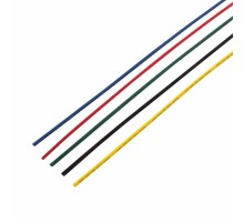 REXANT 29-0151 Термоусаживаемые трубки REXANT 2,0/1,0 мм, набор пять цветов, упаковка 50 шт. по 1 м