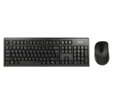 Клавиатура + мышь A4Tech 7100N клав:черный мышь:черный USB беспроводная