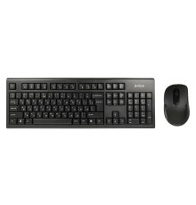 Клавиатура + мышь A4Tech 7100N клав:черный мышь:черный USB беспроводная