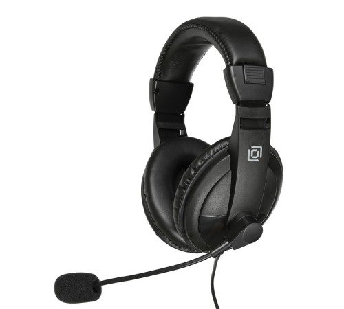 Наушники с микрофоном Оклик HS-M137V черный 1.8м мониторные оголовье