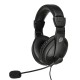 Наушники с микрофоном Оклик HS-M137V черный 1.8м мониторные оголовье