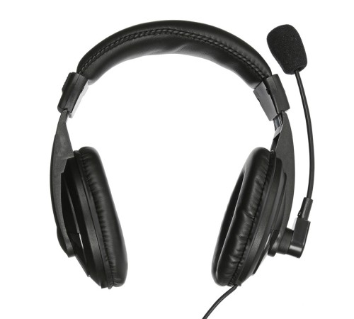 Наушники с микрофоном Оклик HS-M137V черный 1.8м мониторные оголовье
