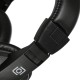 Наушники с микрофоном Оклик HS-M137V черный 1.8м мониторные оголовье