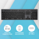Клавиатура A4Tech Fstyler FBX50C серый USB беспроводная BT/Radio slim Multimedia (FBX50C GREY)