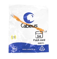 Патч-корд Патч-корд U/UTP 5e кат. 0.15м. Cabeus PC-UTP-RJ45-Cat.5e-0.15m-OR-LSZH неэкранированный, оранжевый           40 (PC-UTP-RJ45-Cat.5e-0.15m-OR-LSZH)