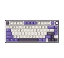Компактная (75%) механическая клавиатура Royal Kludge R75 - проводная , 81 клавиша, Gasket Mount, Blackberry, переключатели RK Silver