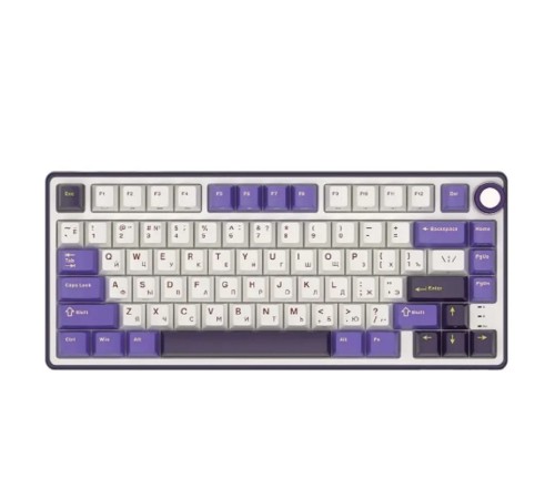 Компактная (75%) механическая клавиатура Royal Kludge R75 - проводная , 81 клавиша, Gasket Mount, Blackberry, переключатели RK Silver Компактная (75%) механическая клавиатура Royal Kludge R75 - проводная , 81 клавиша, Gasket Mount, Blackberry, переключатели RK Silver