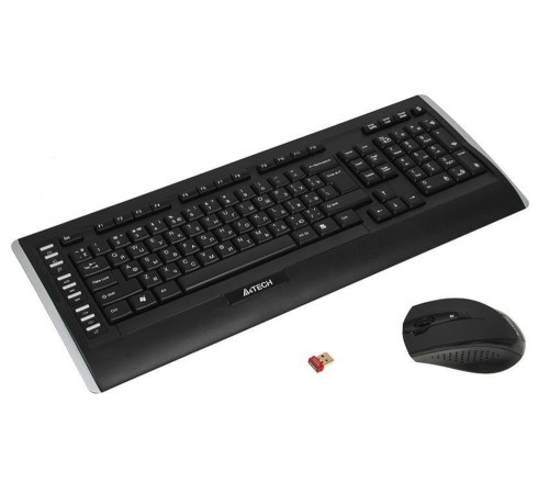 Клавиатура + мышь A4Tech 9300F клав:черный мышь:черный USB беспроводная Multimedia Клавиатура + мышь A4Tech 9300F клав:черный мышь:черный USB беспроводная Multimedia