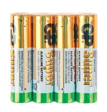 Алкалиновые батарейки GP Super Alkaline 24А ААA - 4 шт. в пленке GP 4891199071850