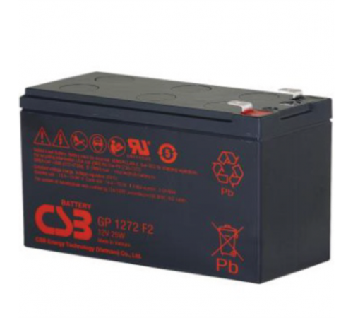 Акб CSB Аккумуляторная батарея для ИБП (25W) (12V/7,2Ah) (GP1272 F2 CSB)