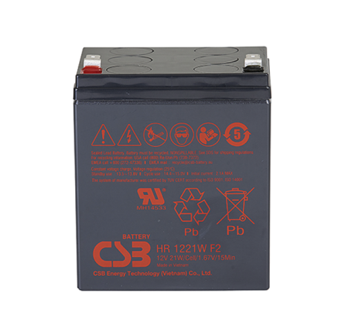 Акб CSB Аккумуляторная батарея для ИБП (12V/5.25Ah) (HR1221W F2 CSB)