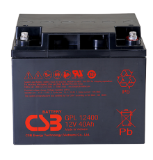 Акб CSB Аккумуляторная батарея для ИБП (10-12 лет) (12V/40Ah) (GPL12400 I CSB)