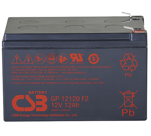 Акб CSB Аккумуляторная батарея для ИБП (12V/12Ah) (GP12120 F2 CSB)