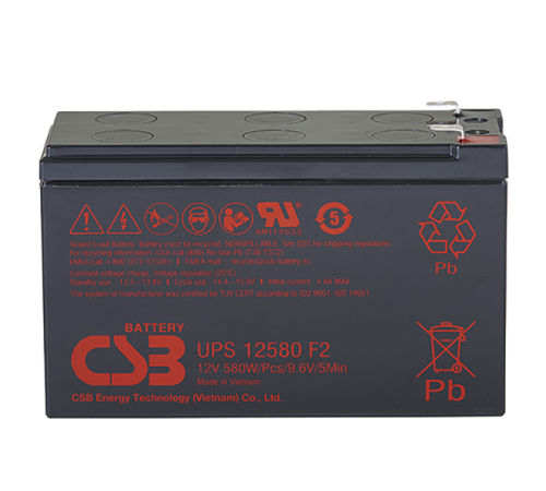 Акб CSB Аккумуляторная батарея для ИБП (12V/10.5Ah) (UPS12580 F2 CSB) Акб CSB Аккумуляторная батарея для ИБП (12V/10.5Ah) (UPS12580 F2 CSB)