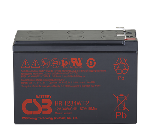 Акб CSB Аккумуляторная батарея для ИБП (12V/9Ah) (HR1234W F2 CSB) Акб CSB Аккумуляторная батарея для ИБП (12V/9Ah) (HR1234W F2 CSB)