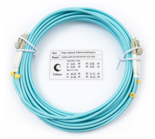 Шнур оптический duplex Cabeus FOP-50-LC-LC-7m Шнур оптический duplex LC-LC 50/125 mm OM3 7м LSZH (FOP-50-LC-LC-7m)