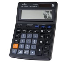 Perfeo калькулятор бухгалтерский PF_B4850, 14-разр., черный