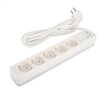 Perfeo сетевой фильтр "REAL  STREAM, 3,0м, 5 розеток, 16А, 3500 Вт, тройная защита, белый.
