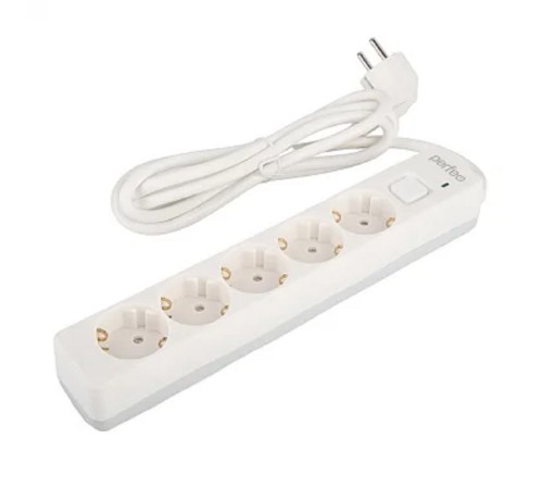 Perfeo сетевой фильтр "REAL  STREAM, 3,0м, 5 розеток, 16А, 3500 Вт, тройная защита, белый.