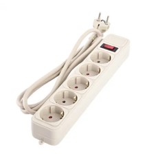 Perfeo сетевой фильтр "REAL POWER", 1,8м, 5 розеток, 16А, 3500 Вт, тройная защита, серый.