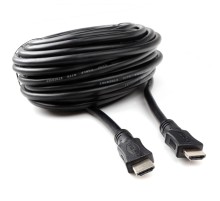Кабель HDMI Cablexpert 19M/19M, v2.0, серия Light, позол.контакты, экран, 15м, черный, пакет (CC-HDMI4L-15M)