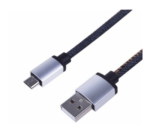 Rexant (18-4242) Кабель USB-A – micro USB, 2,4А, 1м, в джинсовой тканевой оплетке Rexant (18-4242) Кабель USB-A – micro USB, 2,4А, 1м, в джинсовой тканевой оплетке