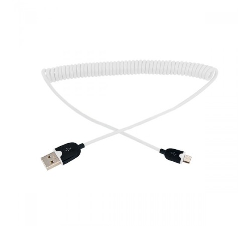 Rexant (18-4301) Кабель USB-A – micro USB, 2,4А,  1м, белый, витой
