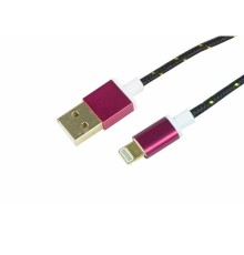 Rexant (18-4245) Кабель USB-A – Lightning для Apple, 2,4А, 1м, нейлон, серый