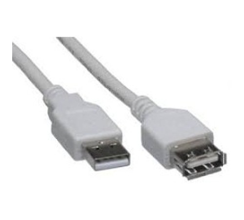 Rexant (18-1116) Кабель шт. USB-A – гн. USB-A, 2,4А, 3м, ПВХ, серый Rexant (18-1116) Кабель шт. USB-A – гн. USB-A, 2,4А, 3м, ПВХ, серый