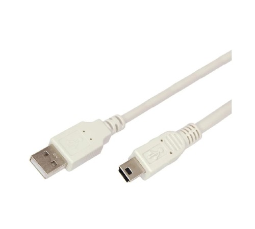 Rexant (18-1136) Кабель USB-A – mini USB, 2,4А, 3м, ПВХ, серый Rexant (18-1136) Кабель USB-A – mini USB, 2,4А, 3м, ПВХ, серый