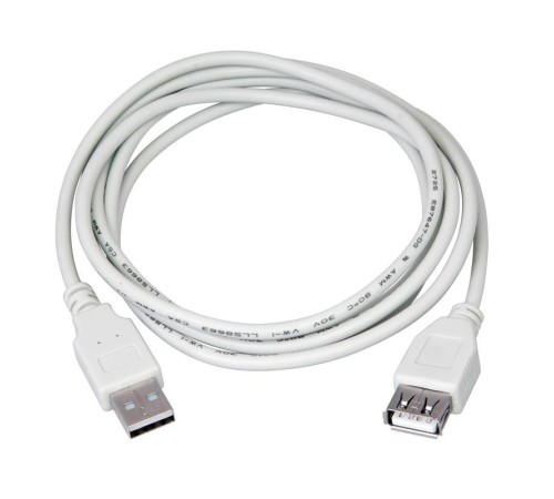 Rexant (18-1117) Кабель шт. USB-A – гн. USB-A, 2,4А, 5м, ПВХ, серый