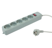 Сетевой фильтр PC Pet AP01006-3-G 3м (5 розеток) серый (пакет ПЭ)