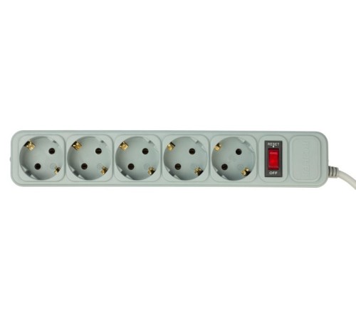 Сетевой фильтр PC Pet AP01006-3-G 3м (5 розеток) серый (пакет ПЭ) Сетевой фильтр PC Pet AP01006-3-G 3м (5 розеток) серый (пакет ПЭ)