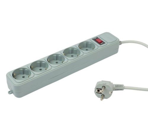 Сетевой фильтр PC Pet AP01006-5-G 5м (5 розеток) серый (пакет ПЭ) Сетевой фильтр PC Pet AP01006-5-G 5м (5 розеток) серый (пакет ПЭ)