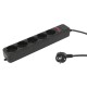 Сетевой фильтр PC Pet AP01006-5-B 5м (5 розеток) черный (пакет ПЭ)