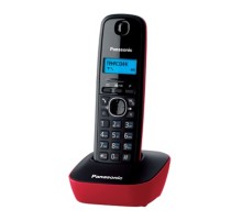 Р/Телефон Dect Panasonic KX-TG1611RUR красный/черный АОН