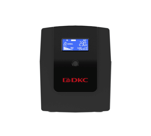 Dkc INFOLCD1200I Линейно-интерактивный ИБП, Info, 1200VA/720W, 4xIEC C13, USB + RJ45, LCD, 2x7 Ач Dkc INFOLCD1200I Линейно-интерактивный ИБП, Info, 1200VA/720W, 4xIEC C13, USB + RJ45, LCD, 2x7 Ач