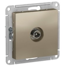 Systeme electric ATN000591 ATLASDESIGN TV РОЗЕТКА оконечная 1DB, механизм, ШАМПАНЬ