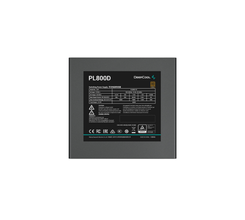 Блок питания Deepcool PL800D (ATX 3.0, 800W, PWM 120mm fan, Active PFC+DC to DC, 80+ BRONZE) RET (PL800D)