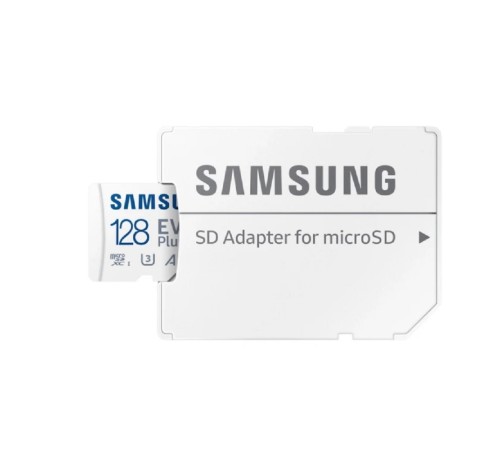 Флеш карта microSDXC 128Gb Samsung EVO Plus  (30/160 Mb/s, adapter) (MB-MC128SA/APC)