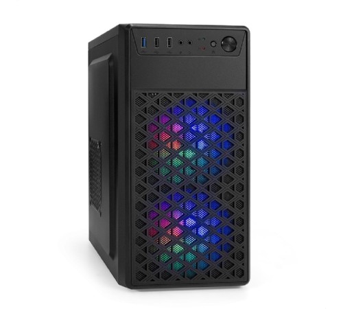 Exegate EX296979RUS Корпус Minitower ExeGate mEVO-7803 (mATX, без БП, 2*USB+1*USB3.0, HD аудио, черный, 2 вент. 12см с RGB подсветкой) Exegate EX296979RUS Корпус Minitower ExeGate mEVO-7803 (mATX, без БП, 2*USB+1*USB3.0, HD аудио, черный, 2 вент. 12см с RGB подсветкой)