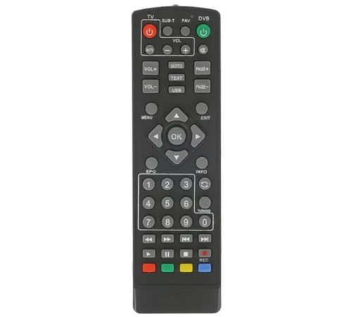 Rexant (38-0014) Пульт универсальный для приставки DVB-T2 с функцией управления телевизором Rexant (38-0014) Пульт универсальный для приставки DVB-T2 с функцией управления телевизором