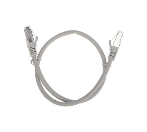 Rexant (02-0390-05) Патч-корд S/FTP, CAT 6A (10G), RJ45-RJ45, 28AWG, LSZH, серый, 0,5м