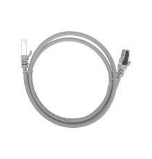 Rexant (02-0390-1) Патч-корд S/FTP, CAT 6A (10G), RJ45-RJ45, 28AWG, LSZH, серый, 1м